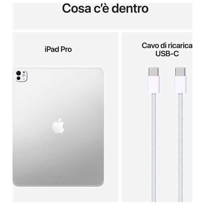 Apple, iPad Pro 13 Pollici, Wi-Fi + Cellular, 1TB, Argento
