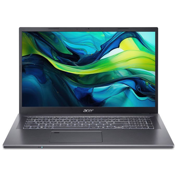 Acer, Computer Portatile Aspire 17 A17-51M-71LP, Intel Core 5 120U, 17.3'' Full HD, 16GB RAM, 512 GB SSD, Grigio