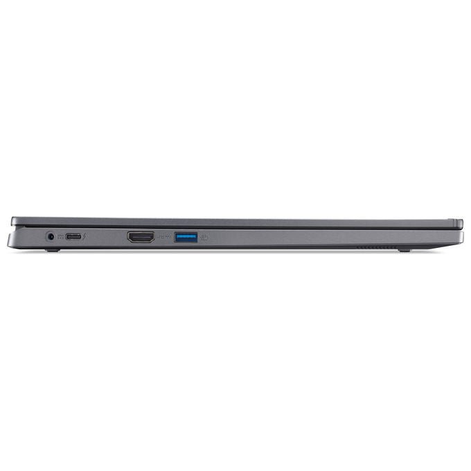 Acer, Computer Portatile Aspire 17 A17-51M-71LP, Intel Core 5 120U, 17.3'' Full HD, 16GB RAM, 512 GB SSD, Grigio