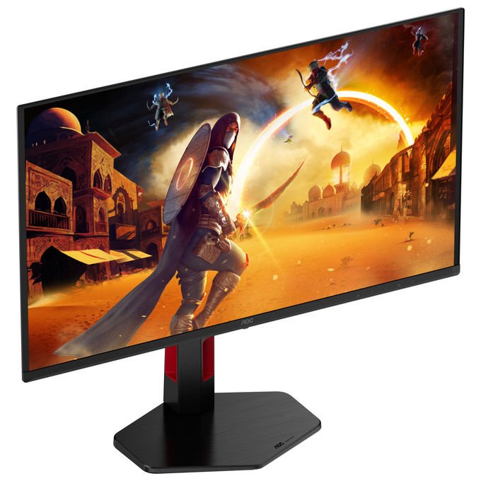 Aoc, Monitor Gaming Qhd, 27'', Qd-Oled, 240Hz, Nero Rosso, G4 Q27G4ZDR