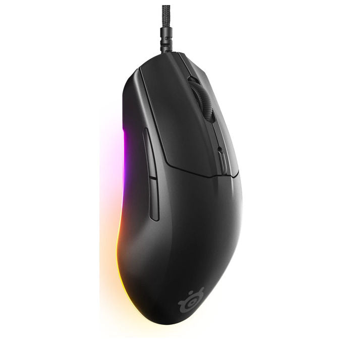 Steelseries Rival 3 Gen 2, Mouse Gaming Ambidestro Ottico, 8500 DPI, USB Tipo A