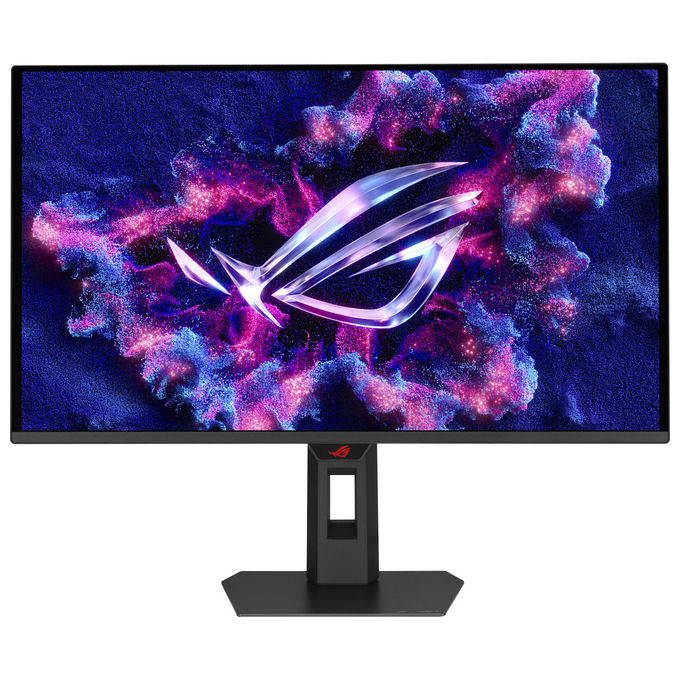 ASUS ROG Strix OLED XG27AQDPG Monitor Gaming da 265 Quad HD QD-OLED (2560 x 1440) 003ms (GTG) 500Hz Anti Sfarfallio Compatibile G-SYNC HDMI DisplayPort Hub USB DisplayWidget Center Nero