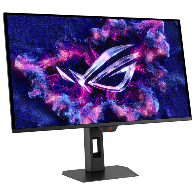 ASUS ROG Strix OLED XG27AQDPG Monitor Gaming da 265 Quad HD QD-OLED (2560 x 1440) 003ms (GTG) 500Hz Anti Sfarfallio Compatibile G-SYNC HDMI DisplayPort Hub USB DisplayWidget Center Nero