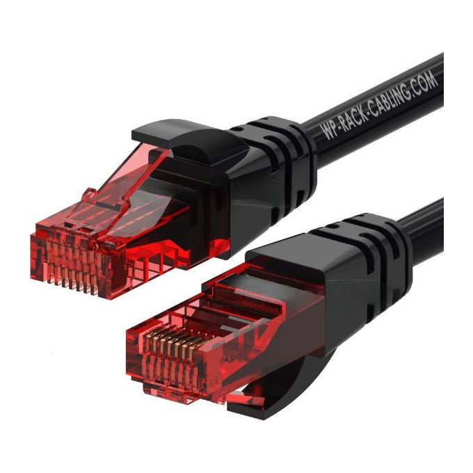 WP Cavo di Rete Cat6 U-UTP 0.2 m Nero e Rosso