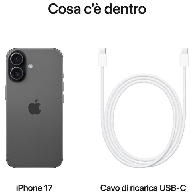 Apple, iPhone 17, 256GB, Nero