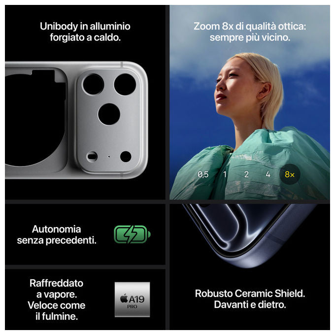 Apple, iPhone 17 Pro Max, 256GB, Blu Profondo