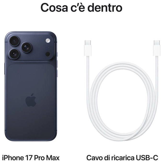 Apple, iPhone 17 Pro Max, 256GB, Blu Profondo