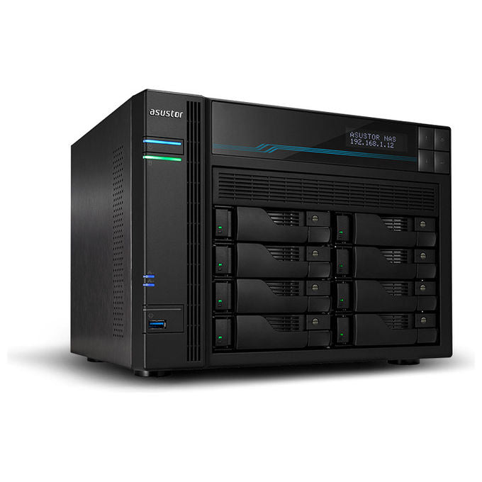 Asustor Lockerstor 10 AS6510T NAS Tower Intel Atom C3538 8 GB DDR4 Nero