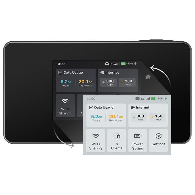 Tp-Link Router Portatile Mobile 5G Wi-Fi 6E M8550