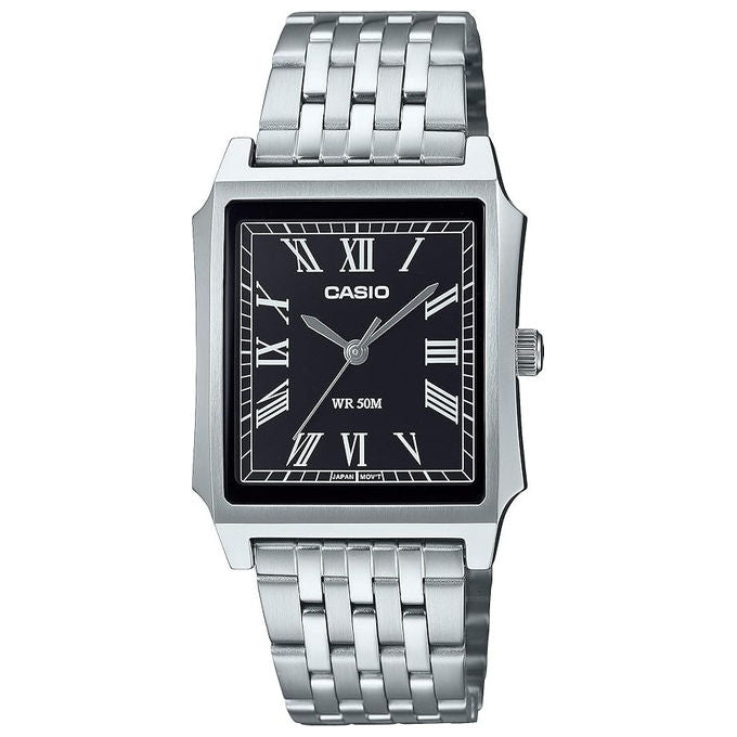 Casio, Orologio Uomo, Quarzo, Quadrante Nero, Acciaio, MTP - B190D - 1BVEF - Yeppon