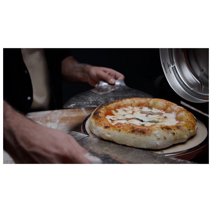 Ariete 934 Pizzeria Gourmet - Forno pizza elettrica con camera di cottura alta 1500W 400°C Pietra Refrattaria Rosso