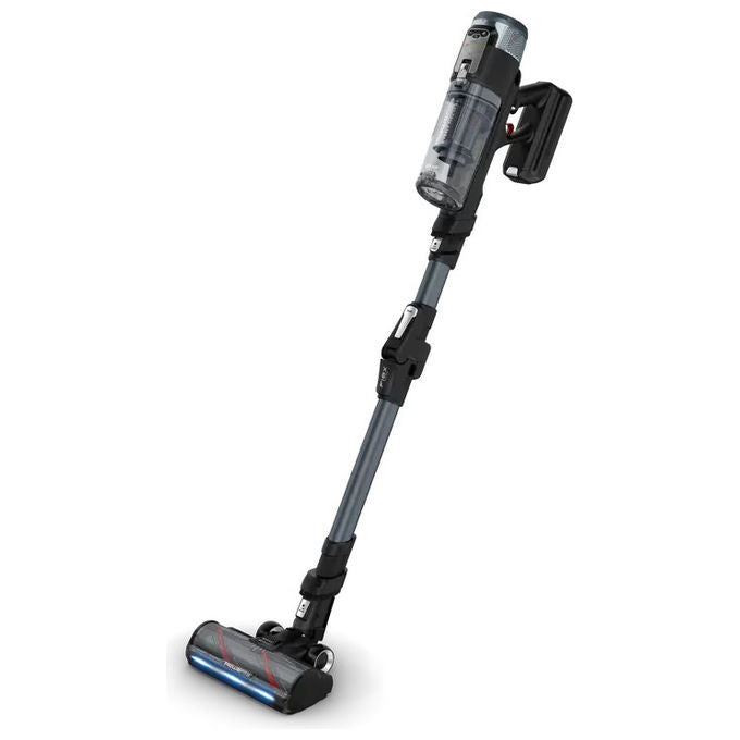 Rowenta X-Force Flex 16.60 RH9C71E0, Aspirapolvere a Bastone 2 in 1, Senza Sacco, Nero e Blu