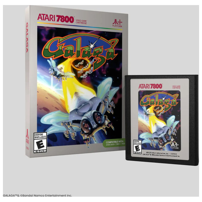 Retro Games Ltd Videogioco Atari Galaga Avventura 1-2 Giocatori Atari 2600+ 7800 7800+