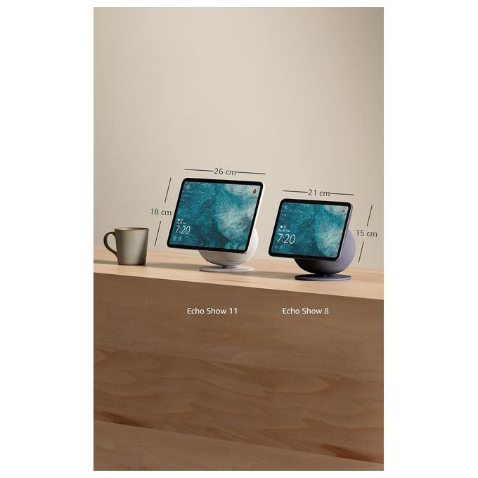 Amazon E78T24 Echo Show 11 Smart Display 11'' Alexa Hub Domotico Zigbee Matter Audio Spaziale colore Grafite