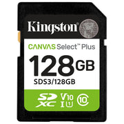 Kingston Technology, Scheda SDXC 128GB, Canvas Select Plus Gen3, 150MB-s