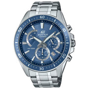 Casio, Orologio Cronografo Edifice EFR - 552D - 2AVUEF, Uomo, Argento, Blu - Yeppon