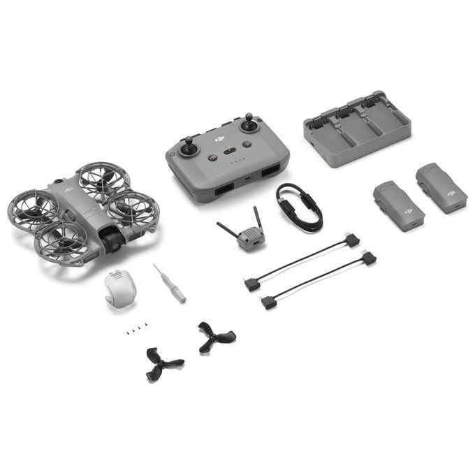 Dji, Drone, Neo 2 Fly More Combo, 12 MP, 4 Rotori, Nero Grigio
