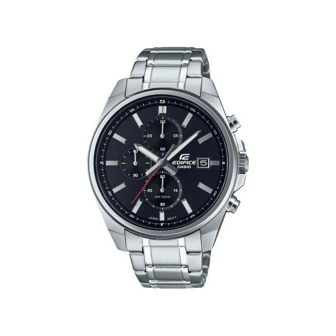 Casio, Orologio Uomo Edifice EFV - 610D - 1AVUEF, Acciaio Inox, Cronografo, Nero - Yeppon