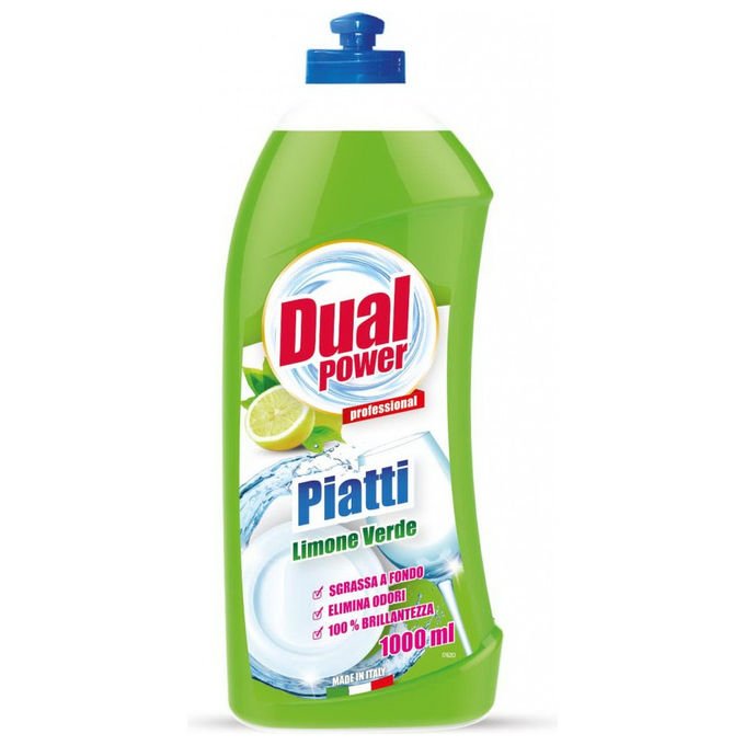 Dual Power, Detersivo Piatti Limone, 1 Litro - Yeppon