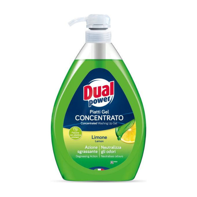 Dual Power Detersivo Piatti Gel Concentrato Limone