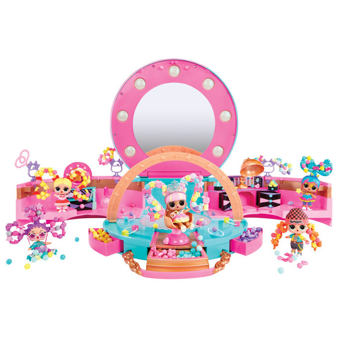 MGA Entertainment, L.O.L. Surprise! Hair Beads Salon, Playset con 100 Perline