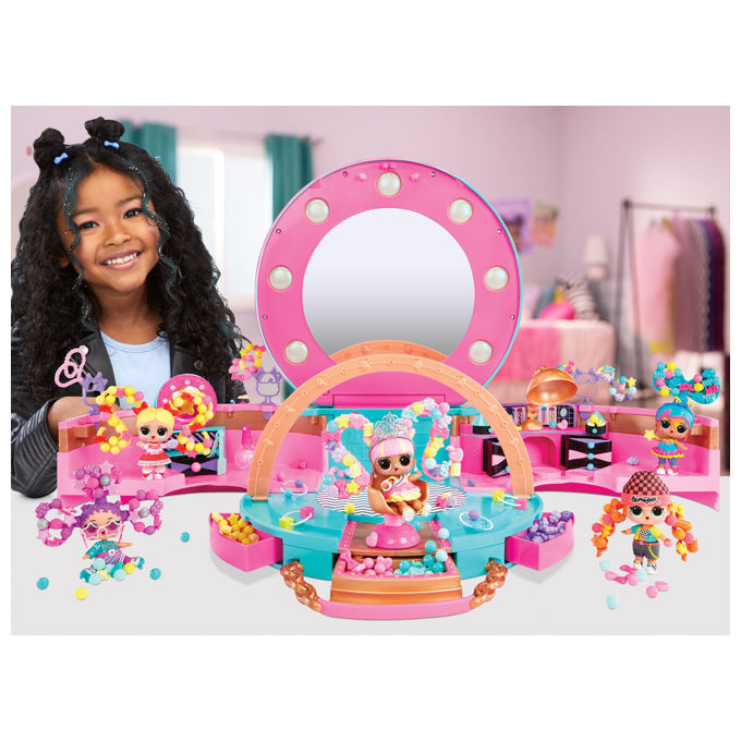 MGA Entertainment, L.O.L. Surprise! Hair Beads Salon, Playset con 100 Perline