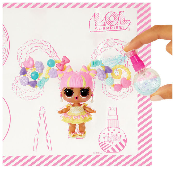 MGA Entertainment, L.O.L. Surprise! Hair Beads Salon, Playset con 100 Perline