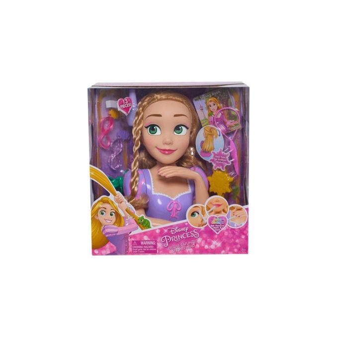 Giochi Preziosi Disney Princess Busto di Rapunzel Deluxe per il Trucco con Accessori