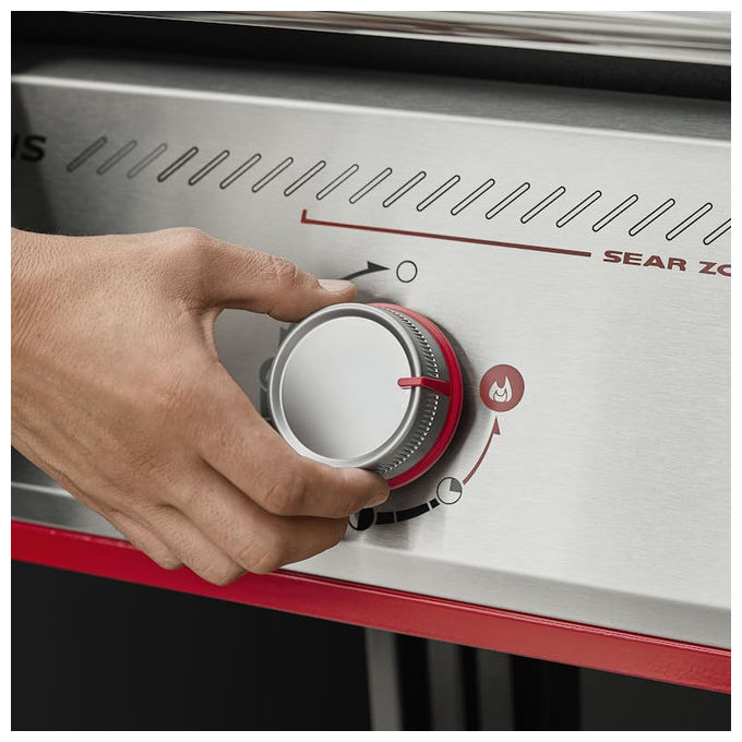 Weber, Barbecue a Gas, Genesis E-435W Nero Acciaio Inox, 4 Bruciatori, 20400 W