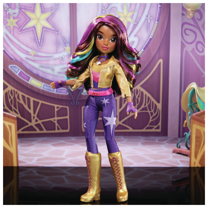 Spin Master, Bambola Sophia Unicorn Academy, Capelli Arcobaleno, con Accessori, 24 cm