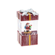 Lotti, Palla di Neve Decorativa, Pacco Regalo Rosso, Luce Bianco Caldo, Uso Interno, Certificazione CE - Yeppon