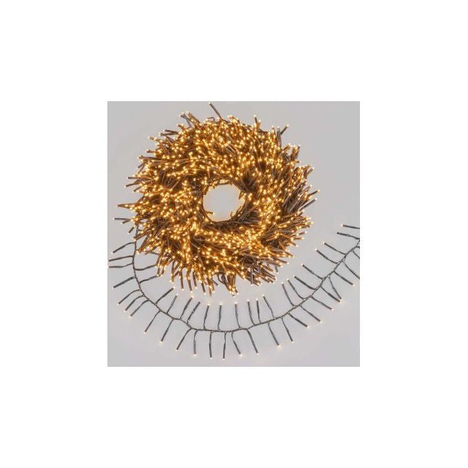 Lotti, Catena Luminosa Natalizia Festone Cluster, 30 m 2000 MiniLED, Bianco Caldo - Yeppon