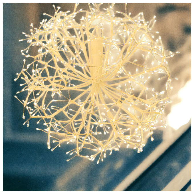 Lotti Ramo Sfera RICH Champagne Ø40cm 576 MicroLED Bianco Caldo e Bianco Flash Diamond