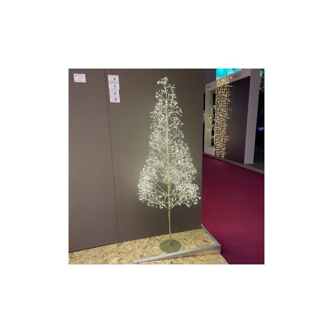 Lotti, Albero di Natale Luminoso, 140 cm, 140 LED RGB, 48 Effetti, Con Telecomando - Yeppon