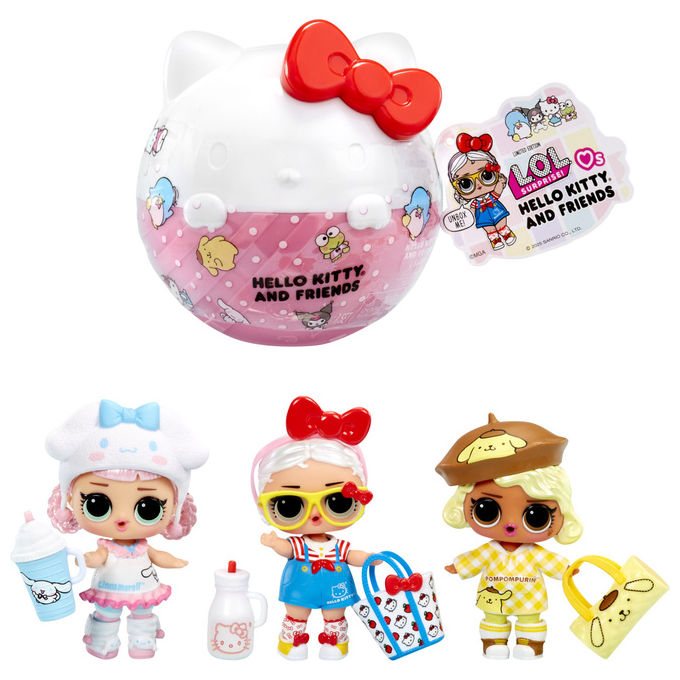 MGA Entertainment, L.O.L. Surprise! Loves Hello Kitty and Friends, Mini Bambola a Sorpresa