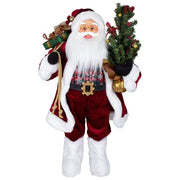 General Trade, Babbo Natale in Piedi, 60 cm, Decorazione Natalizia in Tessuto e Plastica - Yeppon