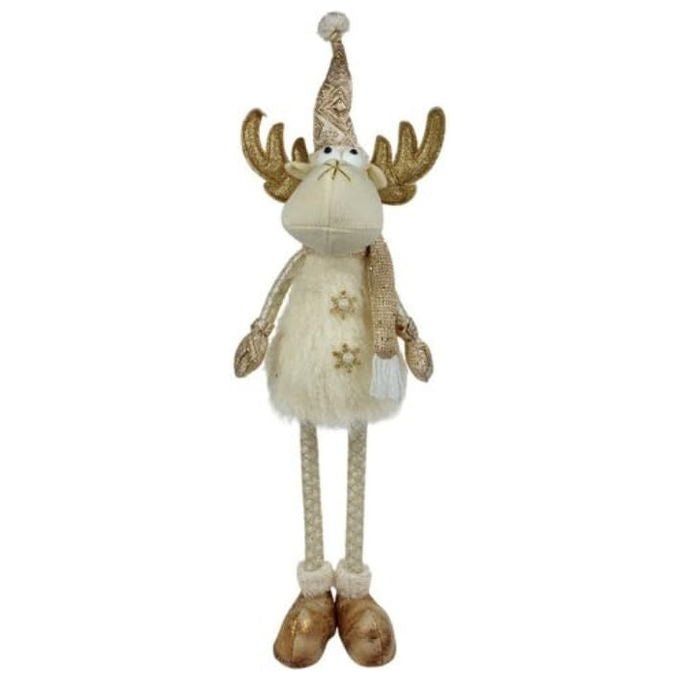 Due Esse Christmas, Renna Luminosa Natalizia, 60 cm, Oro, Decorazione Natalizia - Yeppon