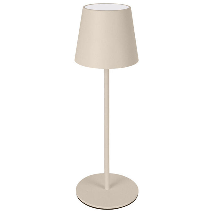 New Majestic Lampada da Tavolo LED Agata Ricaricabile Dimmerabile Touch Beige