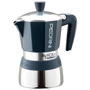 Pedrini Caffettiera MyMoka Induction 6 Tazze Velvet Blue - Yeppon