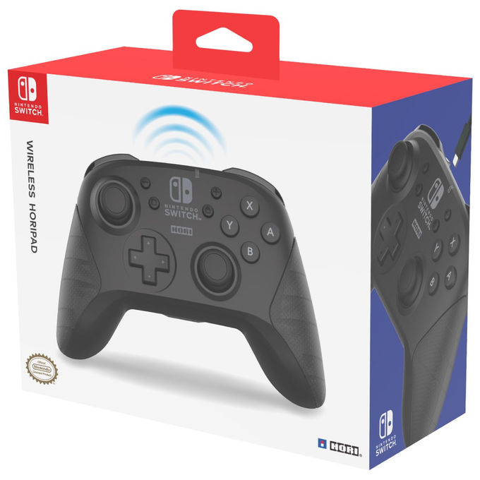 HORI Controller Wireless Horipad Pro Nintendo Switch Nero Con licenza ufficiale