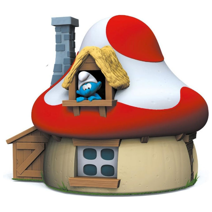Plastoy Salvadanaio a Forma di Casa di Fungo dei Puffi