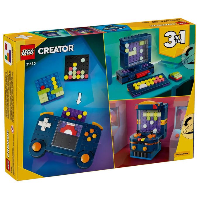 Lego, Creator 3 in 1 Console di Gioco Retro 31380, Set Costruzioni, 268 Pezzi