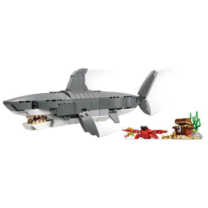 Lego, Creator Squalo Feroce con Scrigno del Tesoro, 31381