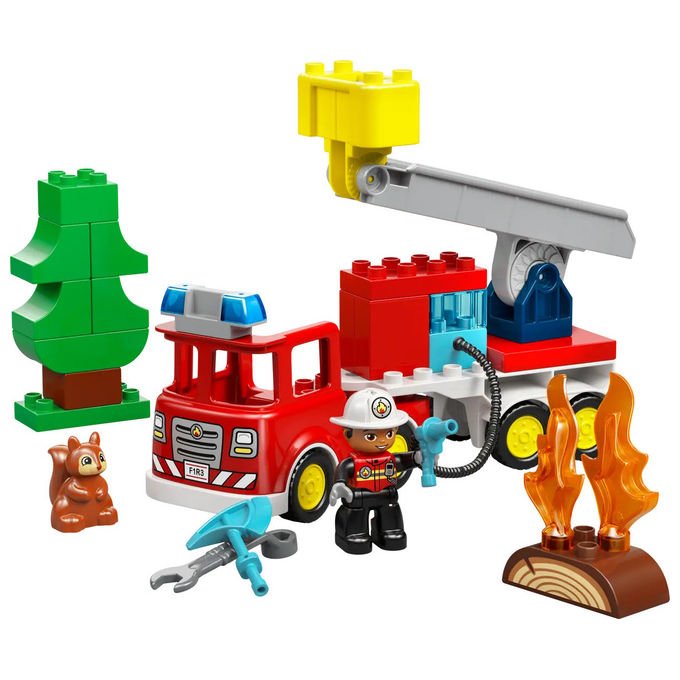 LEGO, Autopompa DUPLO con Manichetta e Pompiere, 10473