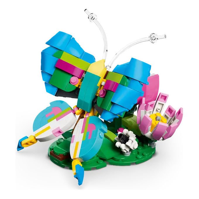 Lego, Creator 3 in 1 Animali Selvatici, Colibrì Colorato, Set Costruzioni 31384