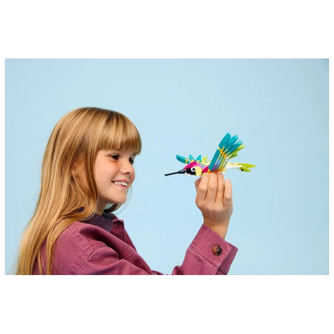 Lego, Creator 3 in 1 Animali Selvatici, Colibrì Colorato, Set Costruzioni 31384