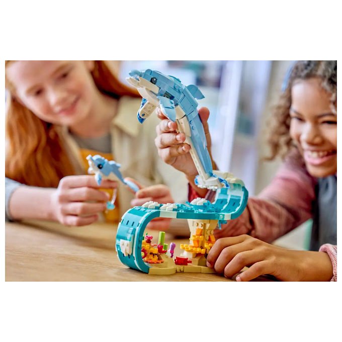 LEGO, Creator 3in1 Animali Marini, Meravigliosi Delfini, Set di Costruzione 31385