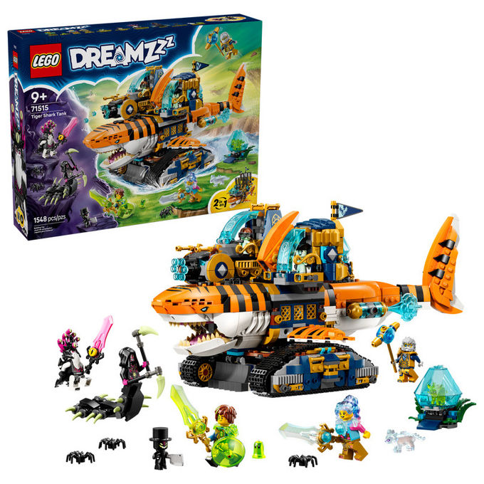 Lego, Carro Squalo Tigre, Dreamzzz 71515, Set costruzioni, 1548 Pezzi