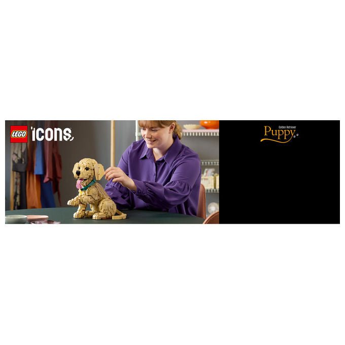 Lego, Cucciolo di Golden Retriever, Icons, Set Costruzioni, 2102 Pezzi, 11384
