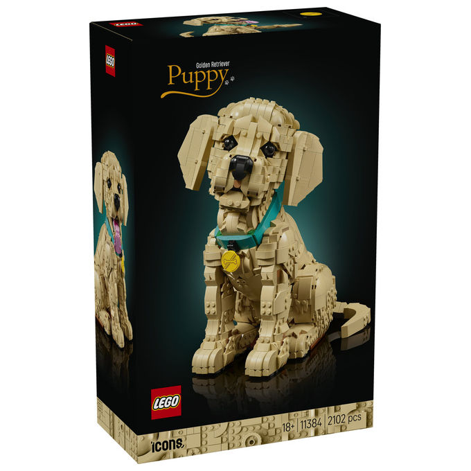 Lego, Cucciolo di Golden Retriever, Icons, Set Costruzioni, 2102 Pezzi, 11384